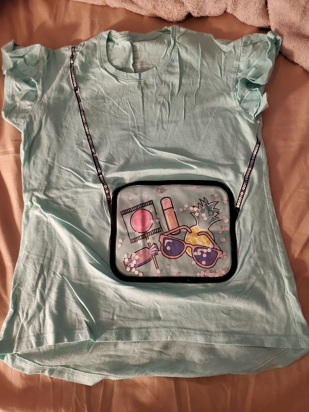 Wonder Nation Mint Green Short Sleeve Tee